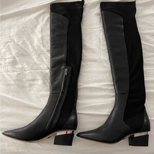 Donna Karan Black Over the Knee Boots